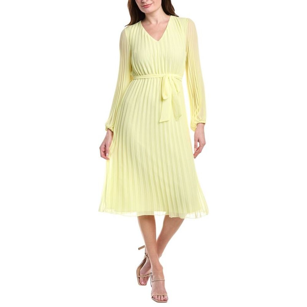 Sam Edelman Womens  Accordion Pleated Midi Dress